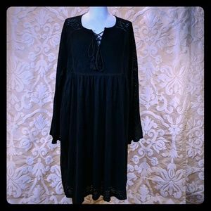 Suzanne Betro plus size black dress blouse 3X